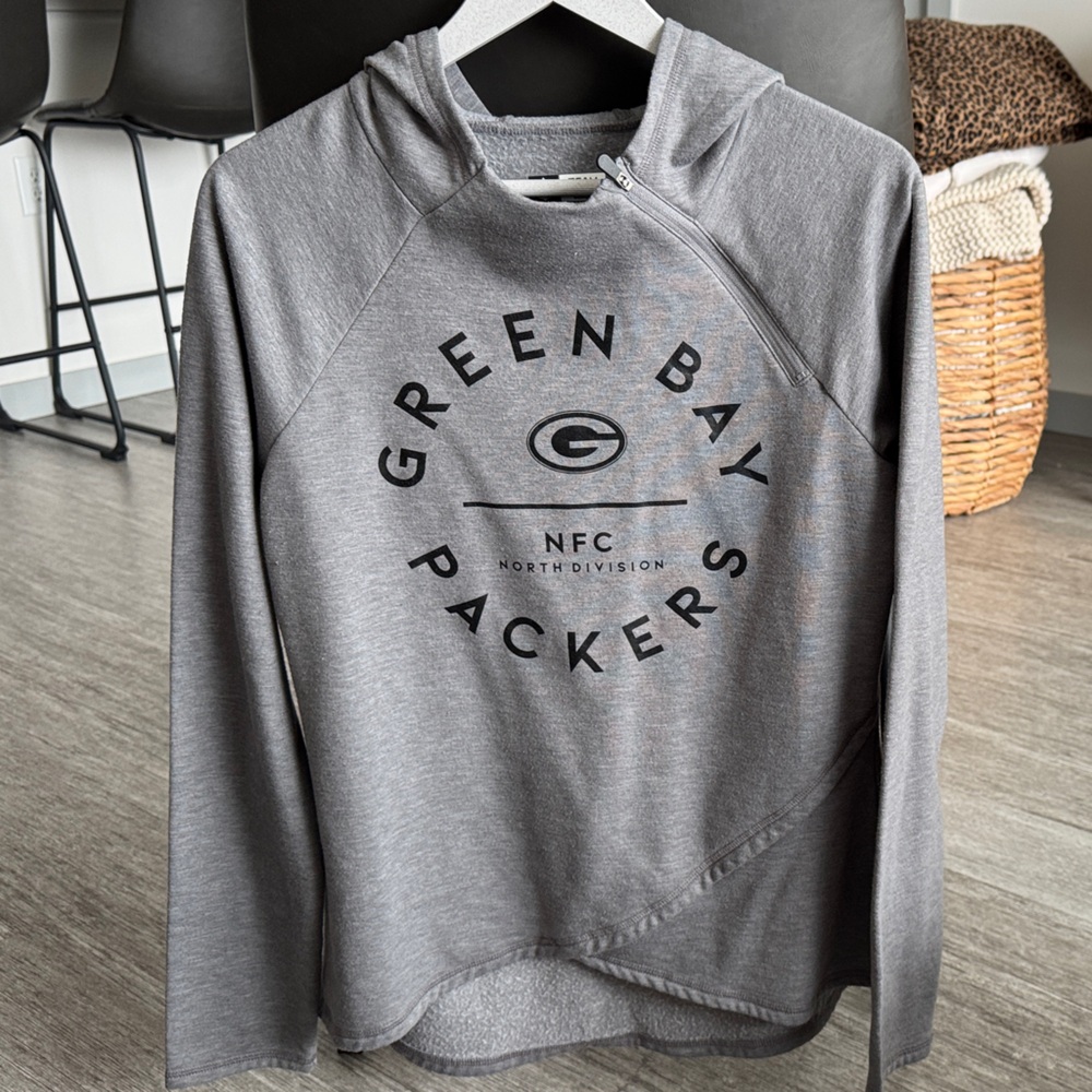 NFL Gray Green Bay Packers Women's Hoodie